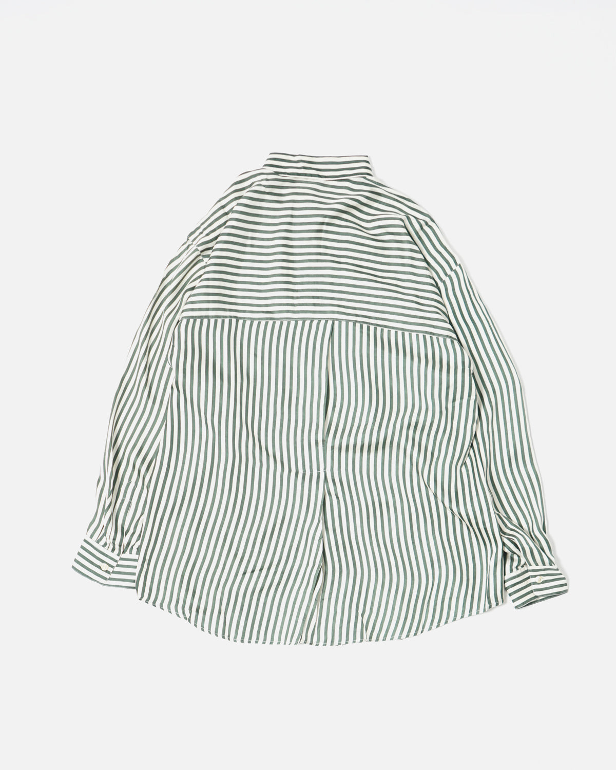 Stripe Silk Shirt / Green