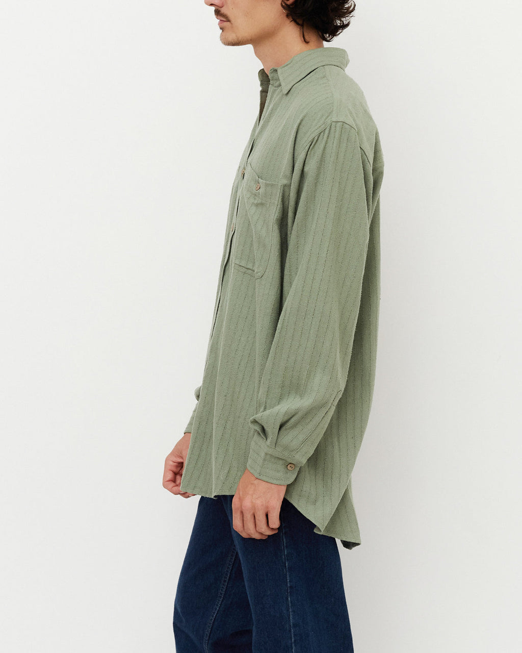 Silk Shirt / Mint Green