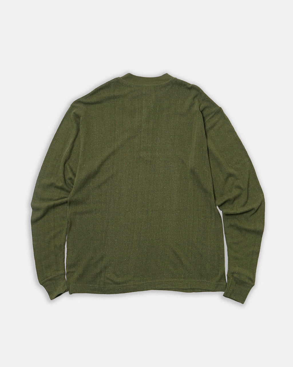 Silk Nep Henry Neck L/S / Green