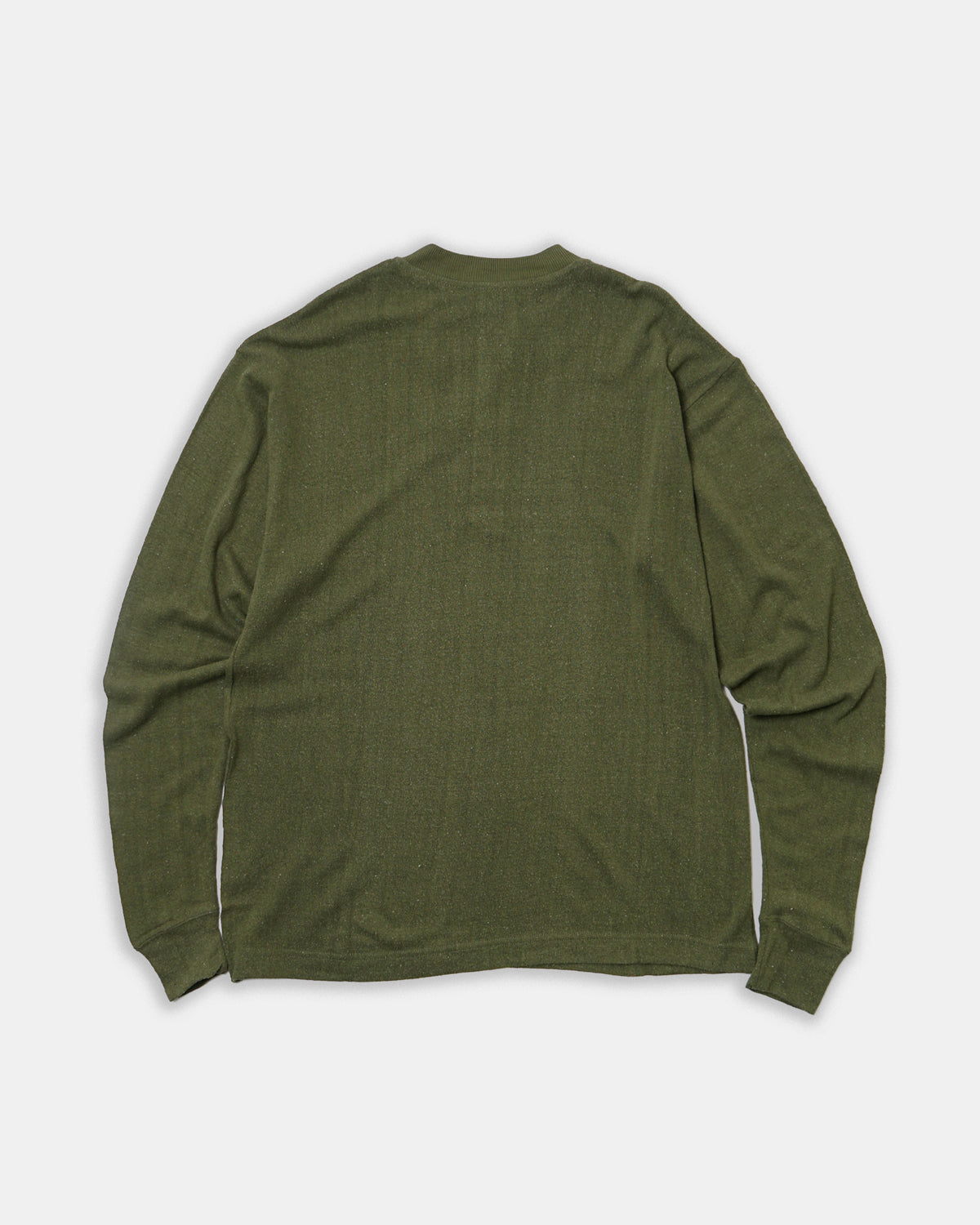 Silk Nep Henry Neck L/S / Green