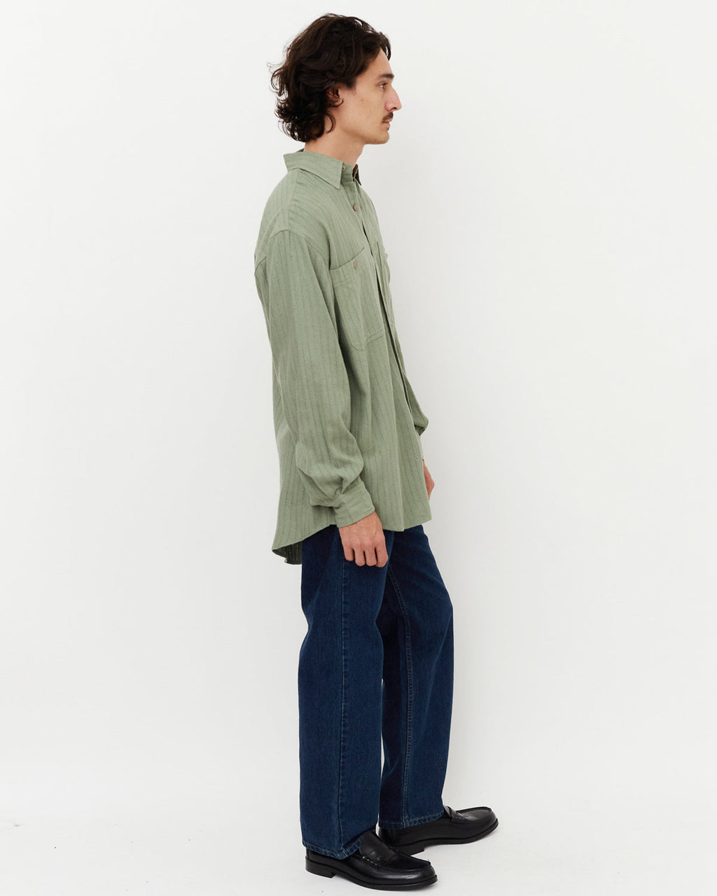 Silk Shirt / Mint Green