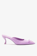Larroudé by Nicolò B.: Maria Mule Lilac Satin
