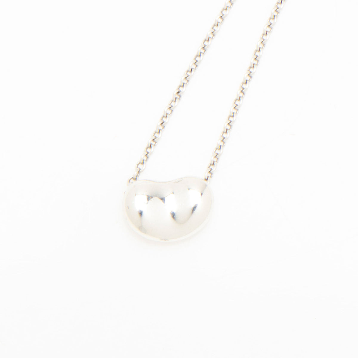 Tiffany & Co. Elsa Peretti Sterling Silver Bean 9mm Necklace