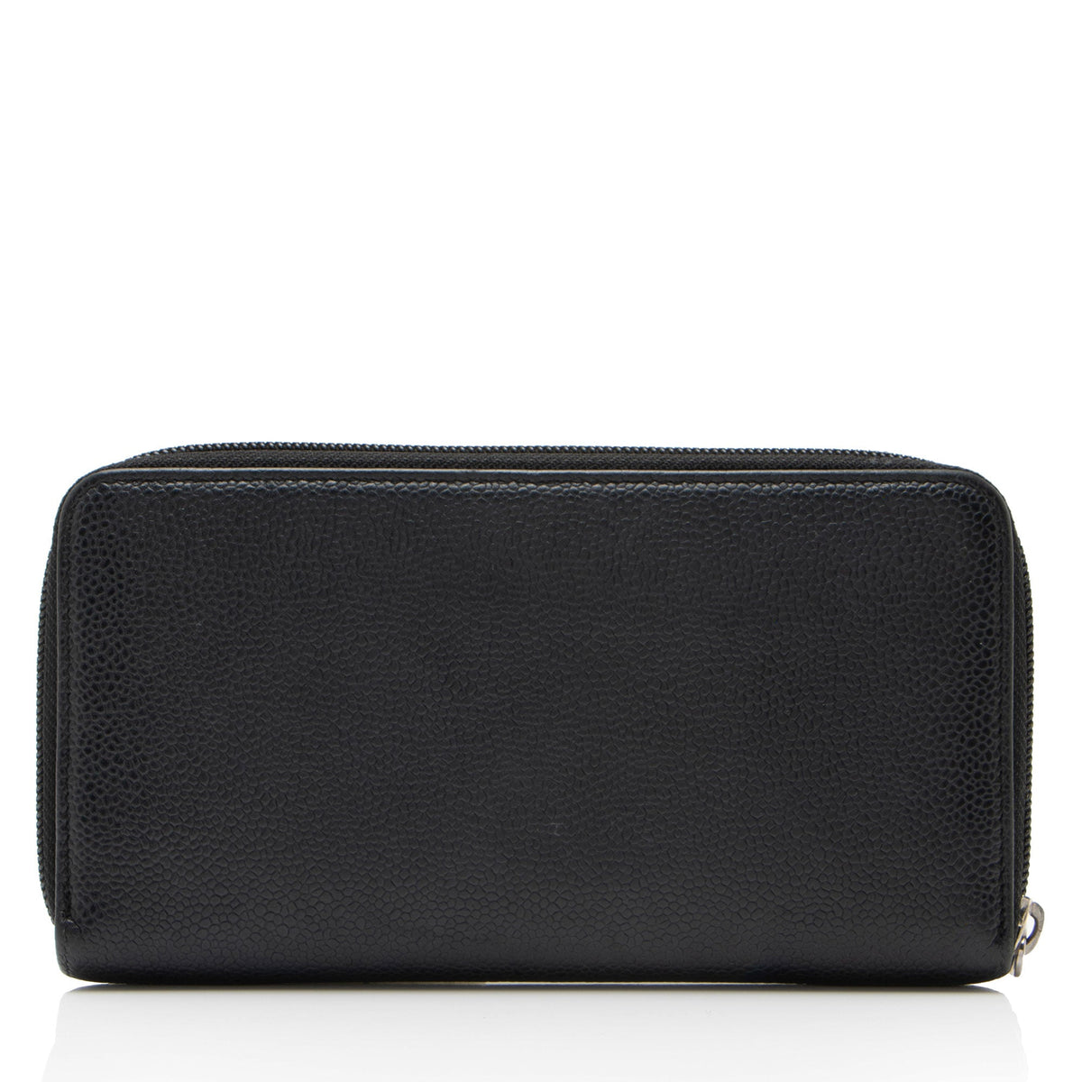 Chanel Caviar Leather Timeless Zip Around Wallet