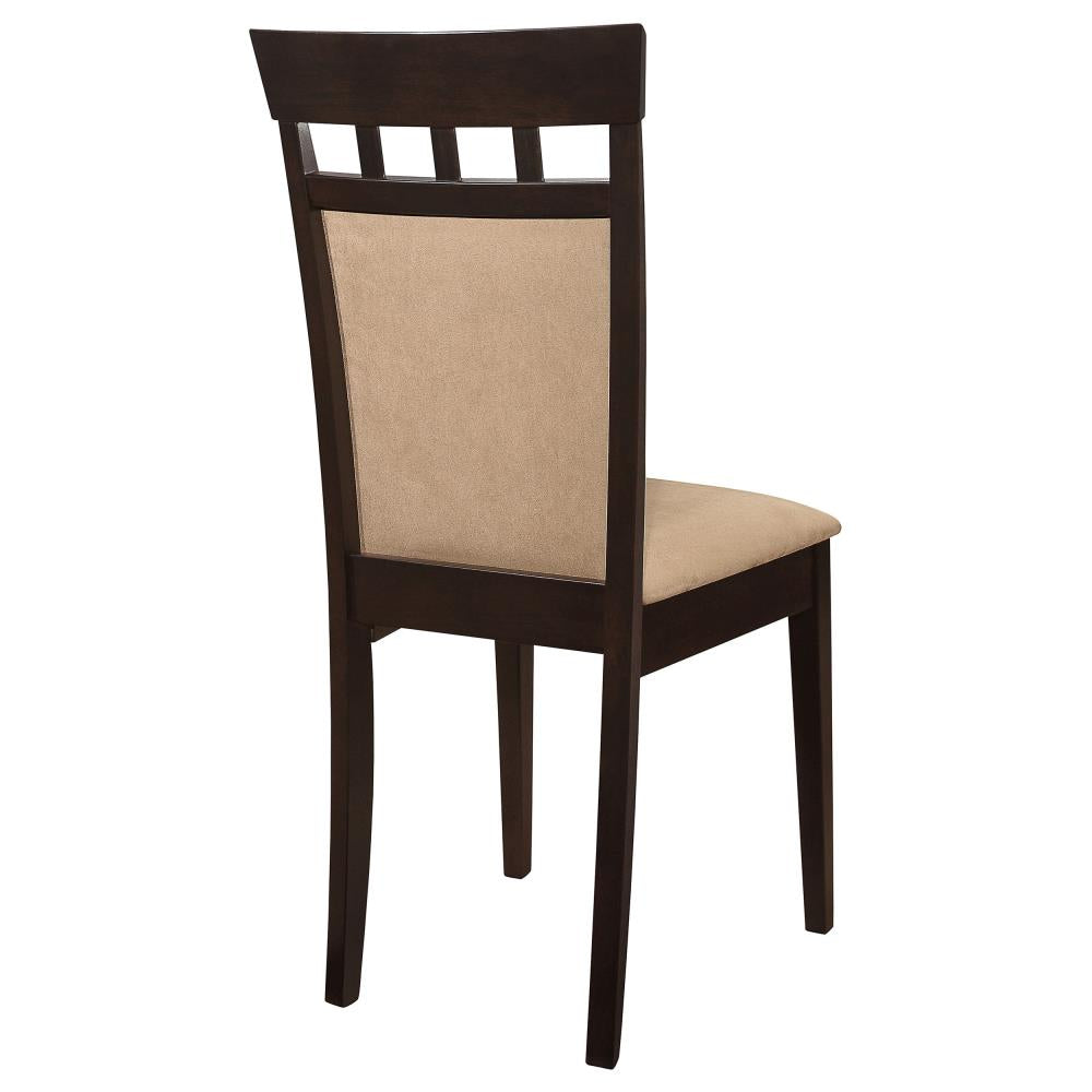 Elegant Upholstered Dining Side Chairs with Supportive Backrests