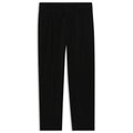 Modern-fit pants in cotton velvet with pleated front