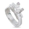 LB Exclusive 18K White Gold 1.36ct Diamond Ring MF27-070826
