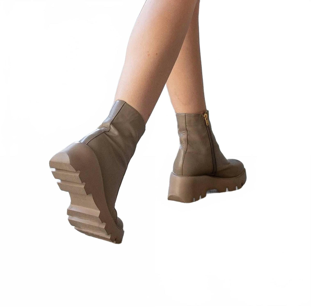 Women's Xenus Platform Ankle Boots In Greige