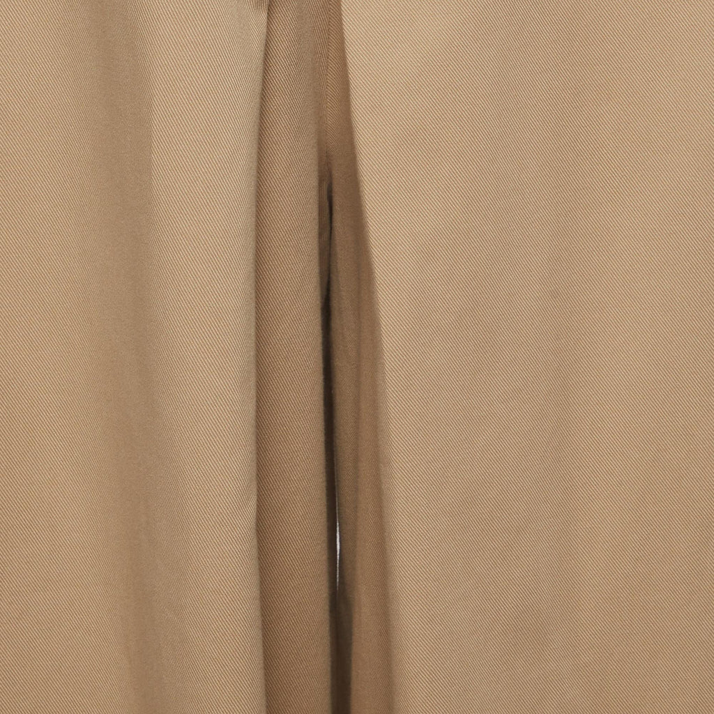 Weekend Max Mara Beige Cotton Twill Wide Leg Trousers