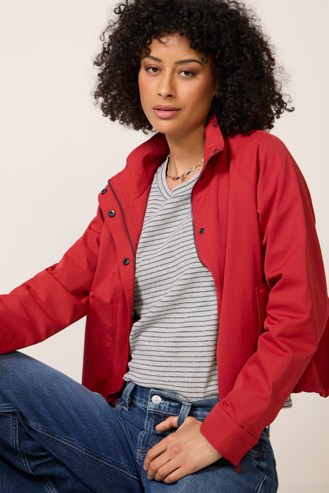 Women's Jeanne Stripe Puff Sleeve Top