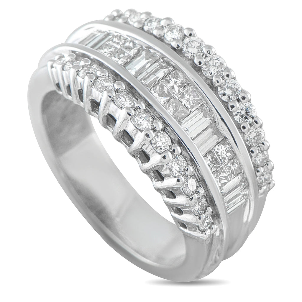 LB Exclusive 14K White Gold 1.0ct Diamond Ring MF02-081126