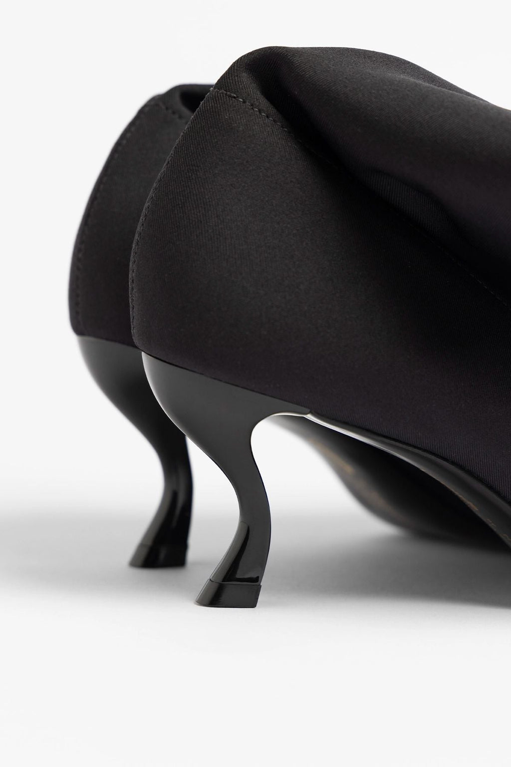 Larroudé by Nicolò B.: Anastasia Low Boot Black Lycra