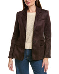 T Tahari Faux Suede Blazer
