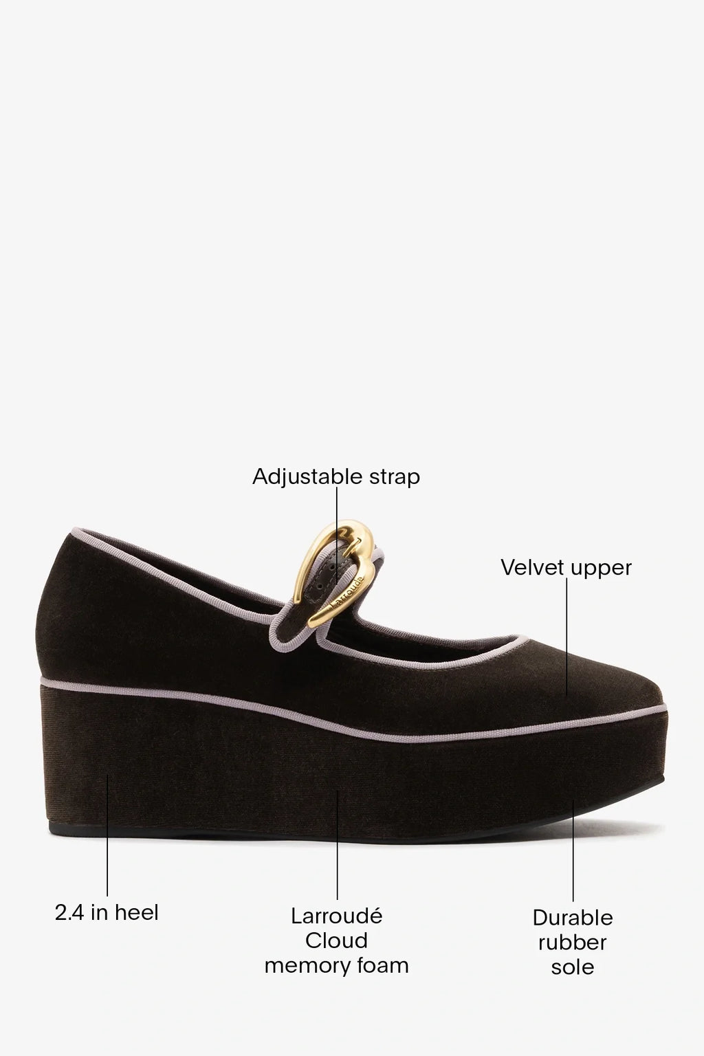 Verona Flatform Espresso Velvet