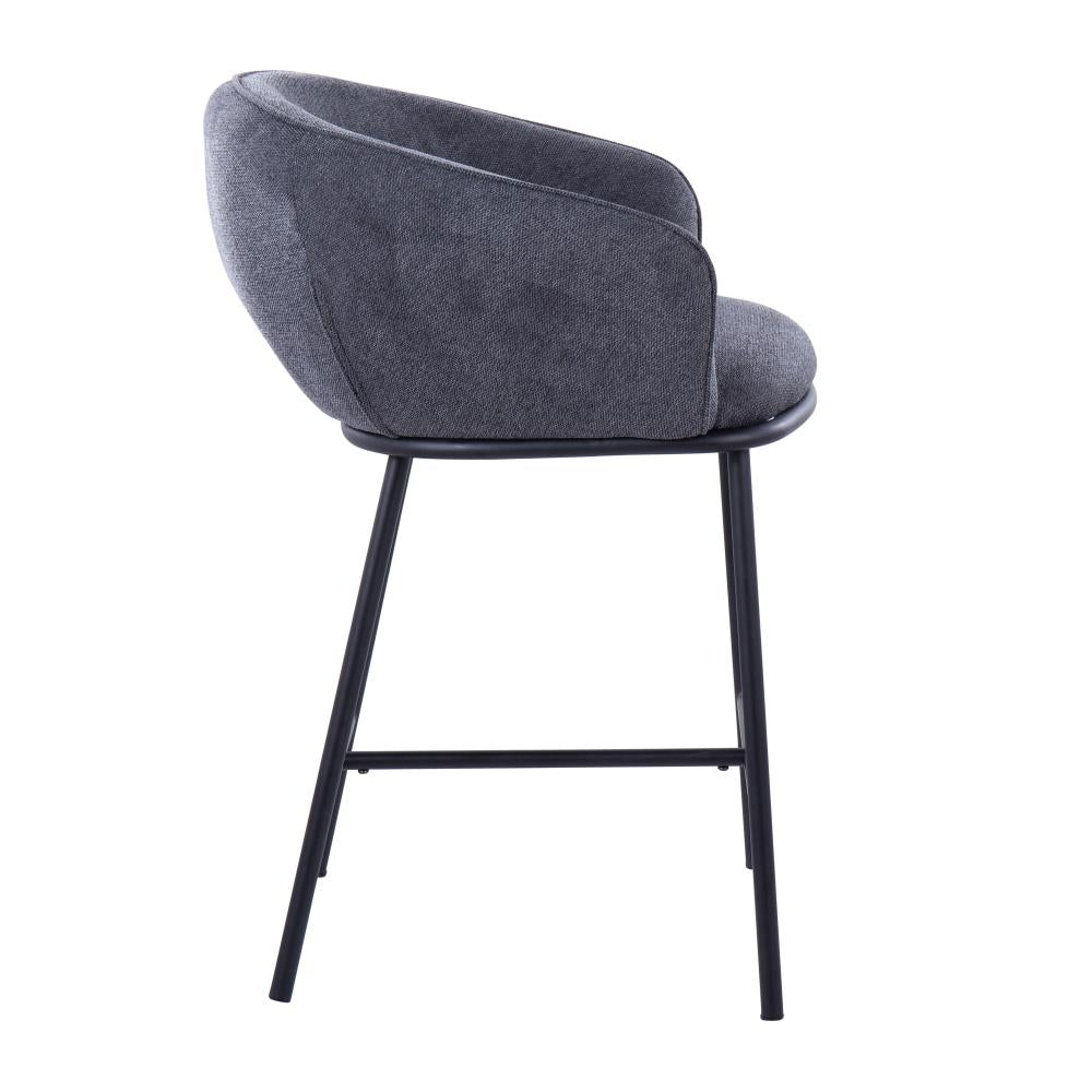 Sleek Steel Counter Stool Set