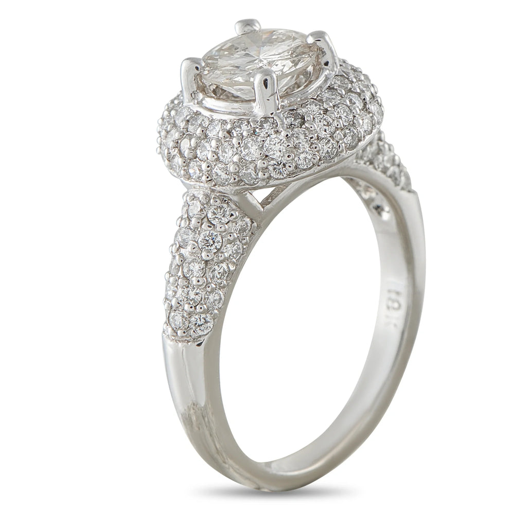 LB Exclusive 18K White Gold 1.95ct Diamond Ring MF05-080726