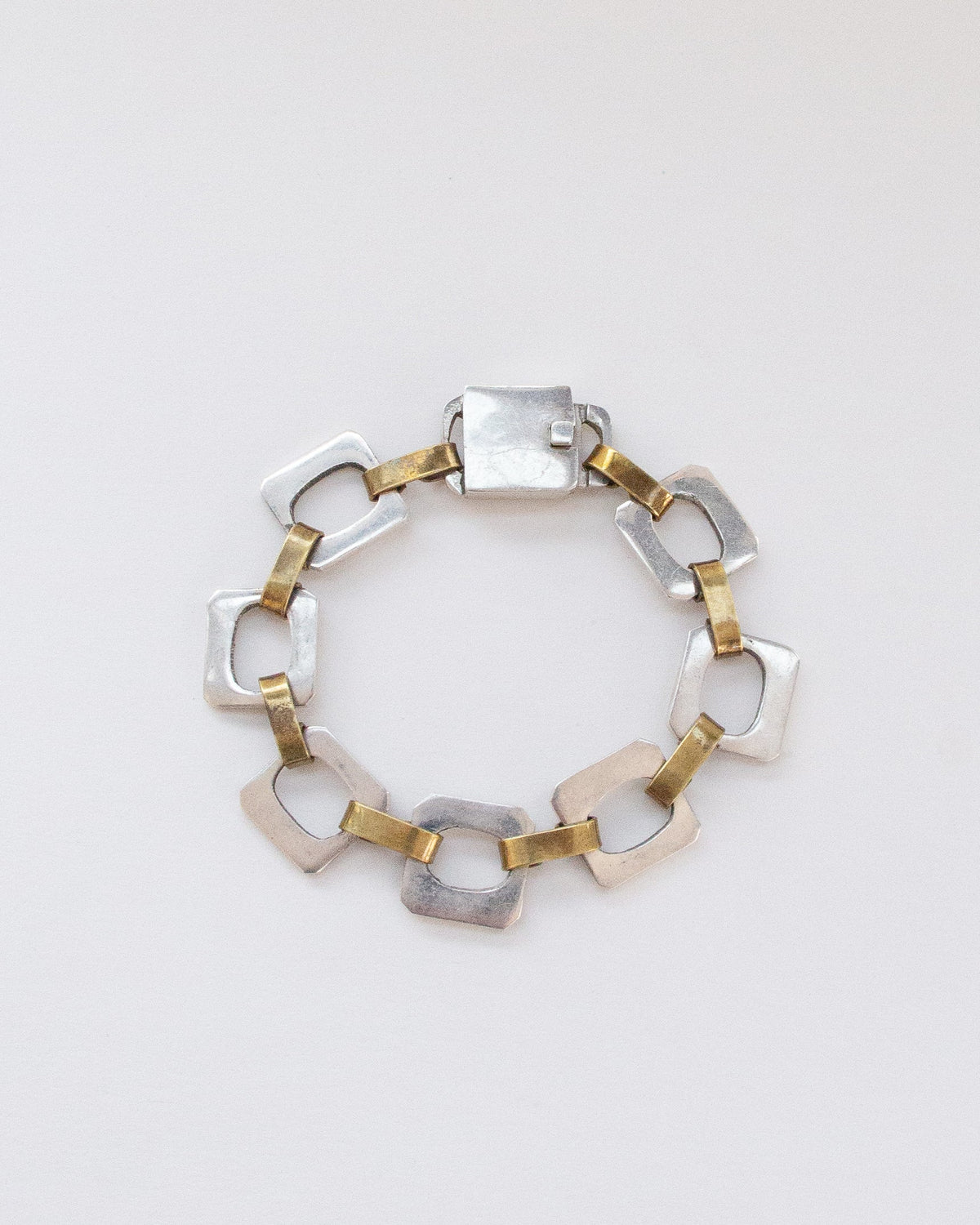 Silver x Brass Chain Bracelet