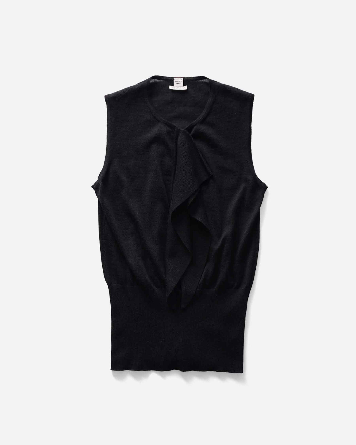 N/S Frilled Cashmere/ Silk Knitted Top