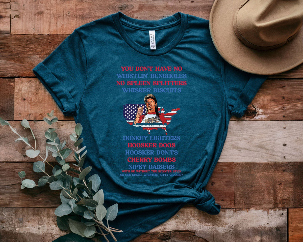 Joe Dirt Trendy Straight Shoulder Short Sleeves