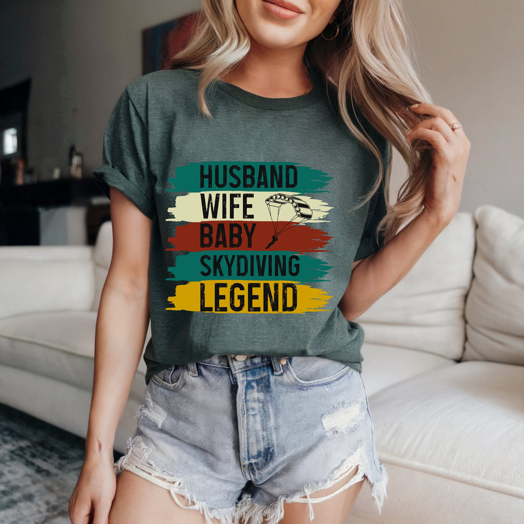 Couple On Vacation Women's Cotton Cartoon Short Sleeves