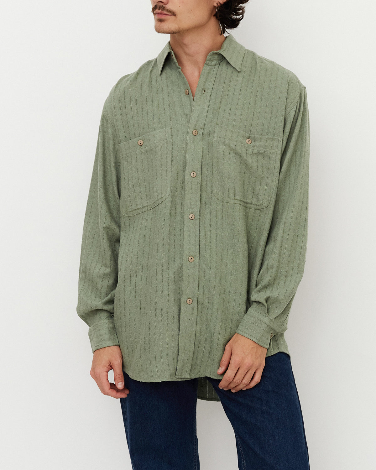 Silk Shirt / Mint Green