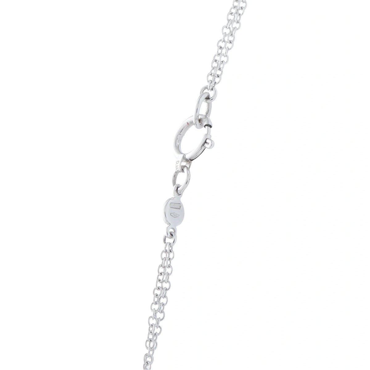 Luca Carati 18K White Gold 1.70ct Diamond and Amethyst Pendant Necklace #5388