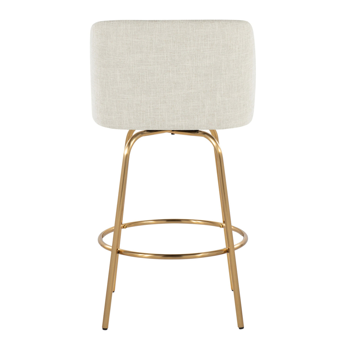 Upholstered Counter Chairs Set of 2