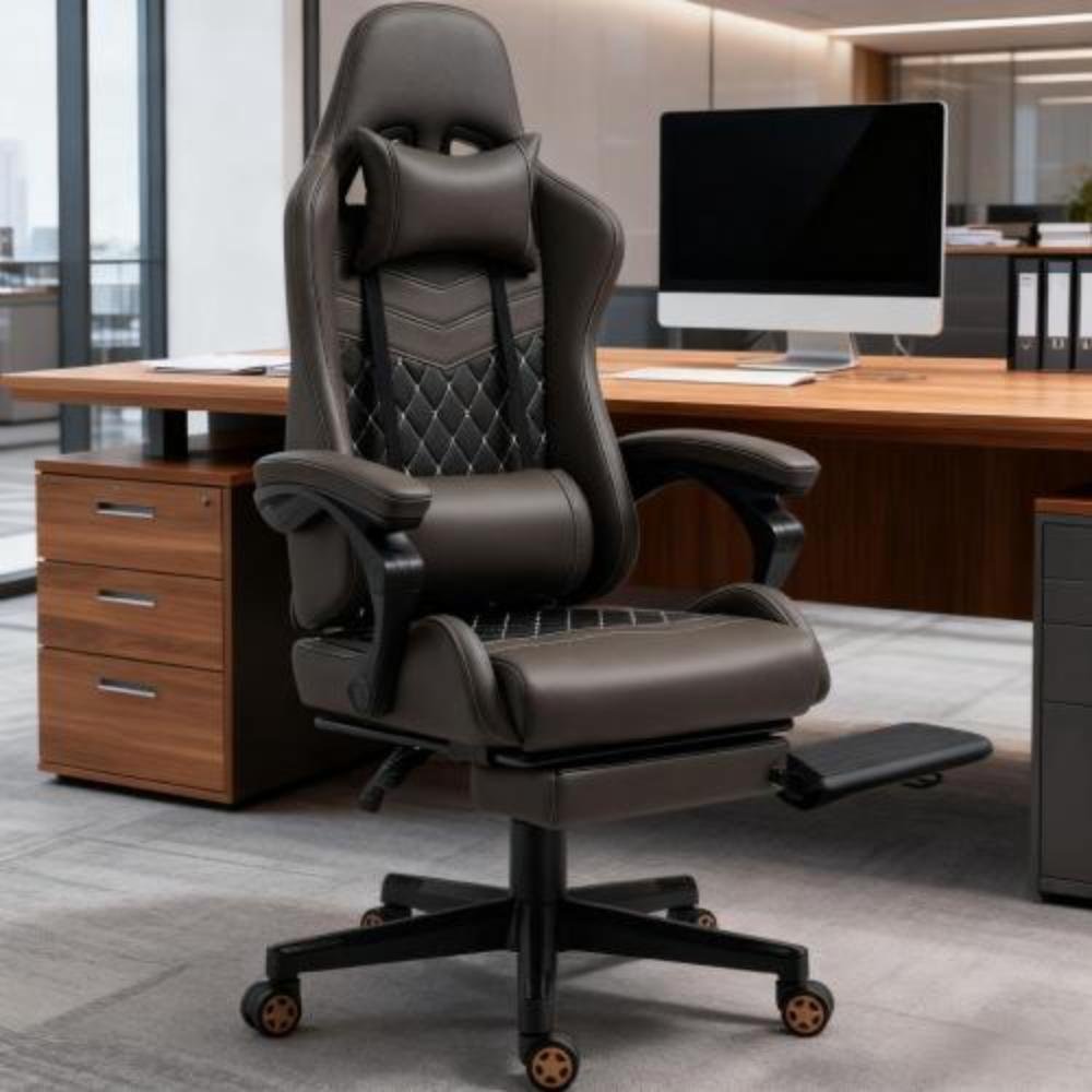 Ergonomic Gaming Chair with Adjustable Headrest