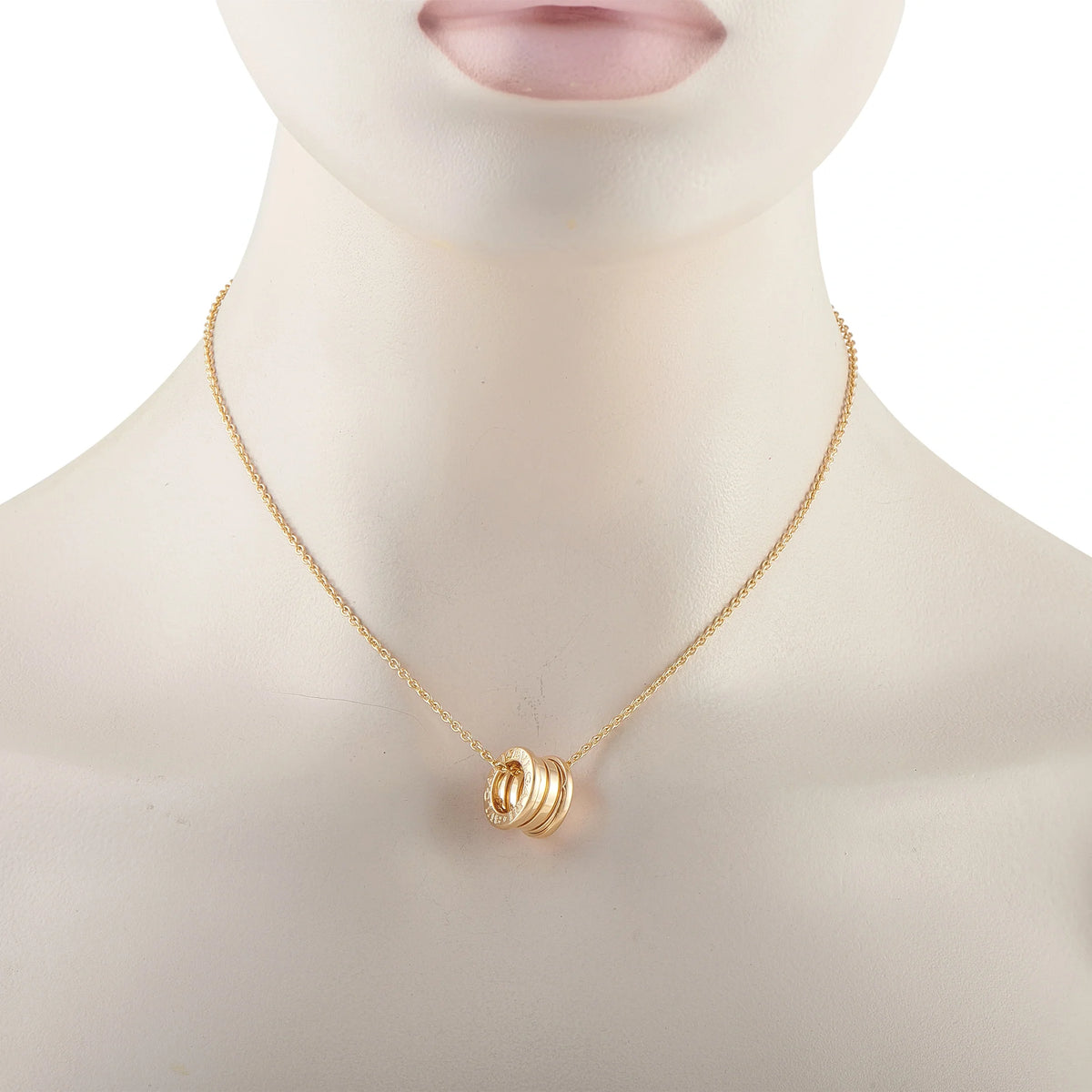 Bvlgari B.zero1 18K Yellow Gold Pendant Necklace BV10-100726
