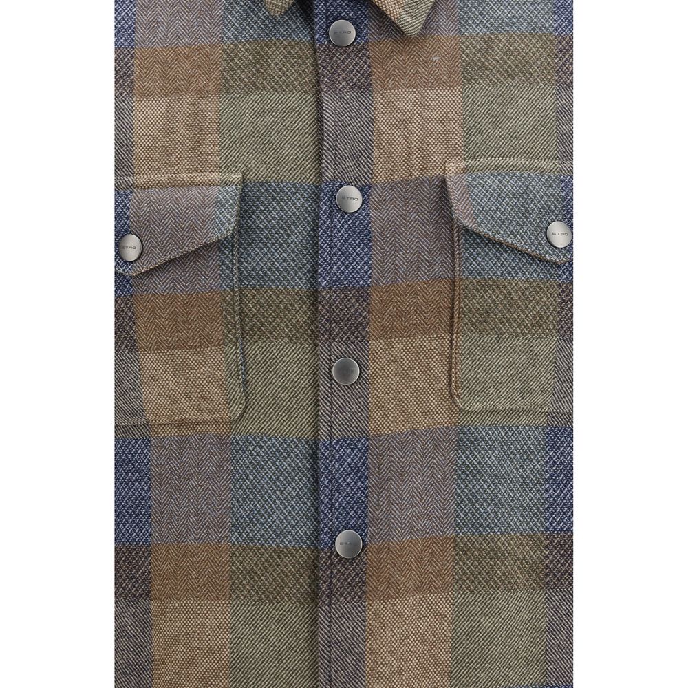 Etro Wool Oves Aries Men's Shirt