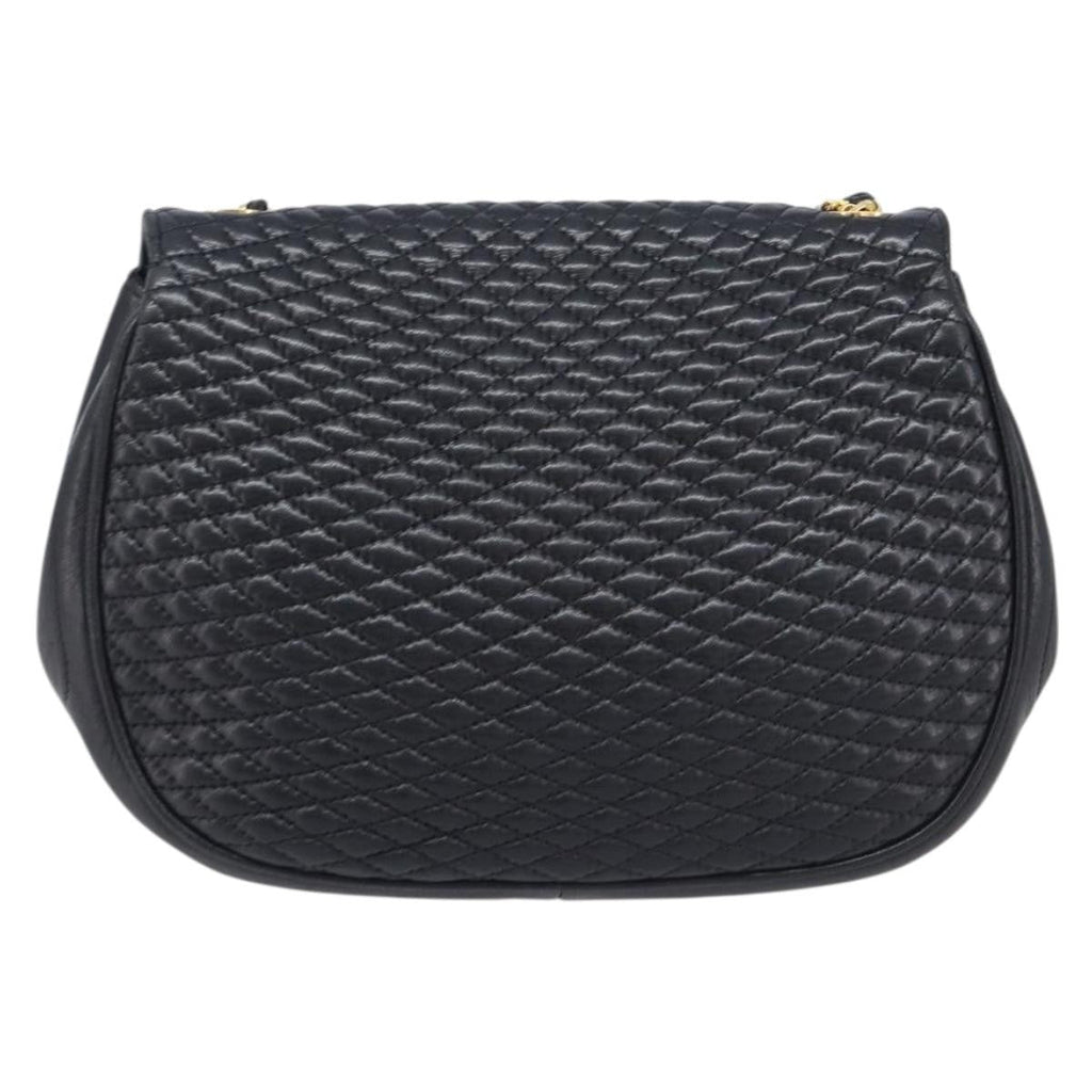 Bally Vintage Quilted Leather Leather Shoulder Bag Bag (Pre-Owned)