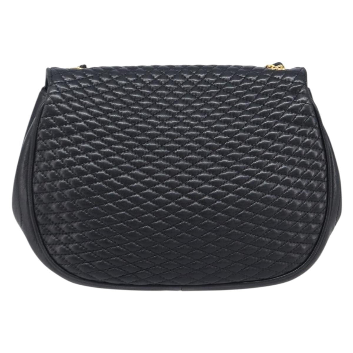 Bally Vintage Quilted Leather Leather Shoulder Bag Bag (Pre-Owned)