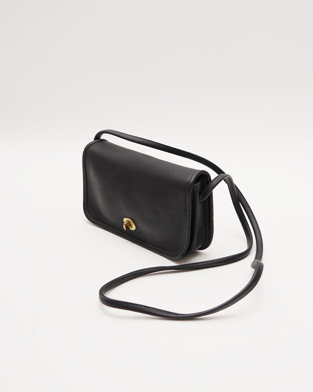 Black Leather Shoulder Bag