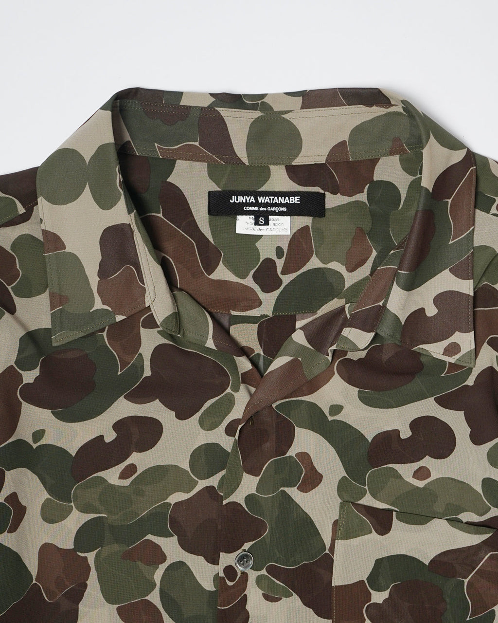 Junya Watanabe Camo Printed Sheer Shirt