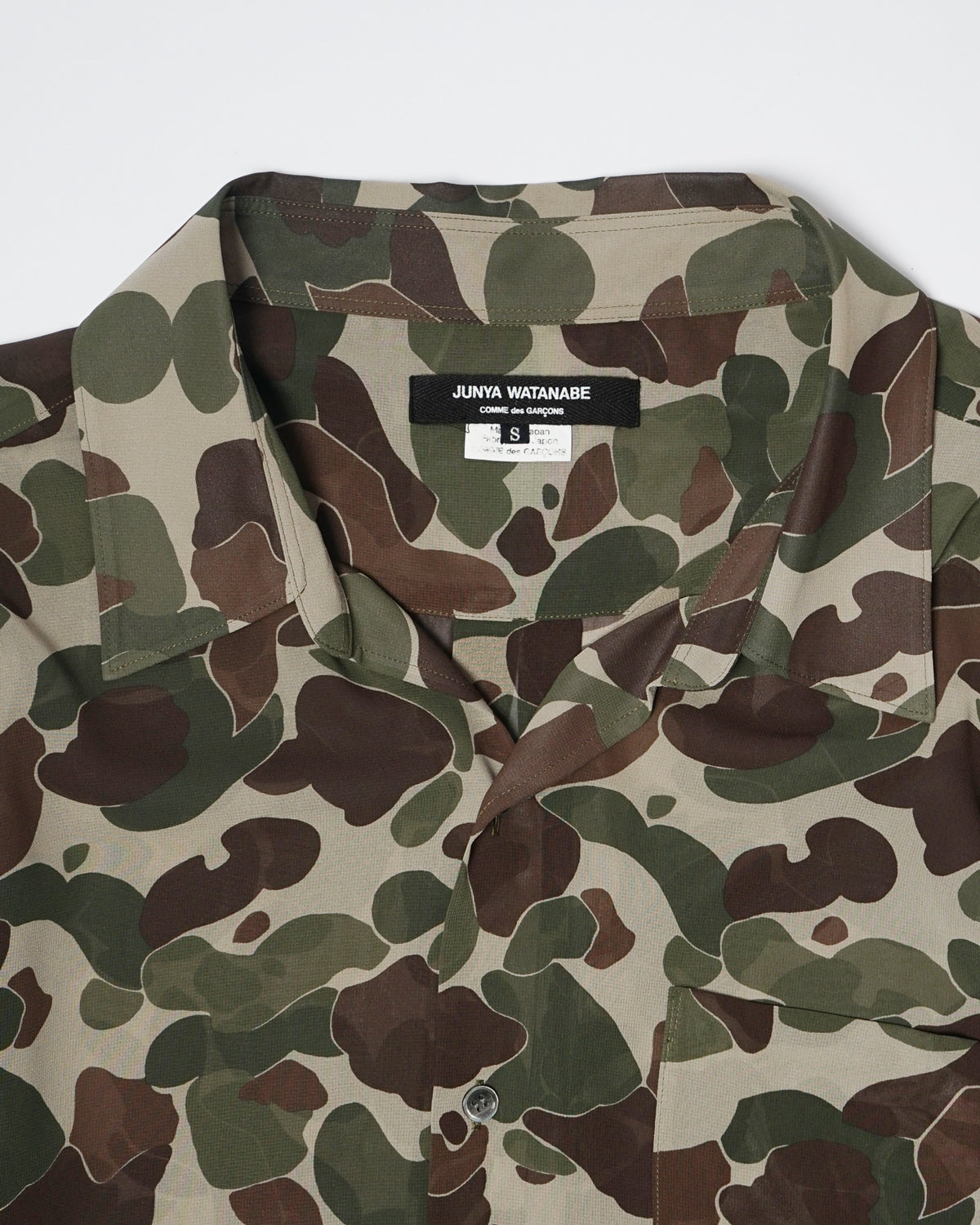 Junya Watanabe Camo Printed Sheer Shirt