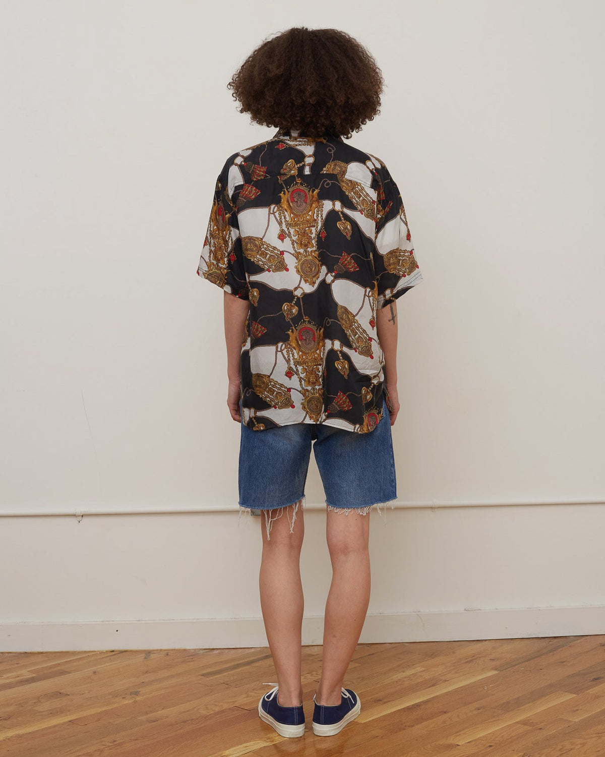 Silk Shirt Short Sleeve / Pattern E