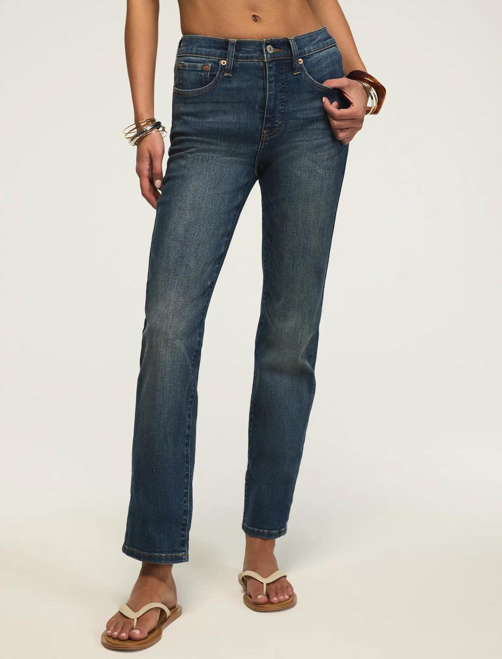 Lucky Brand Women's High Rise Zoe Straight