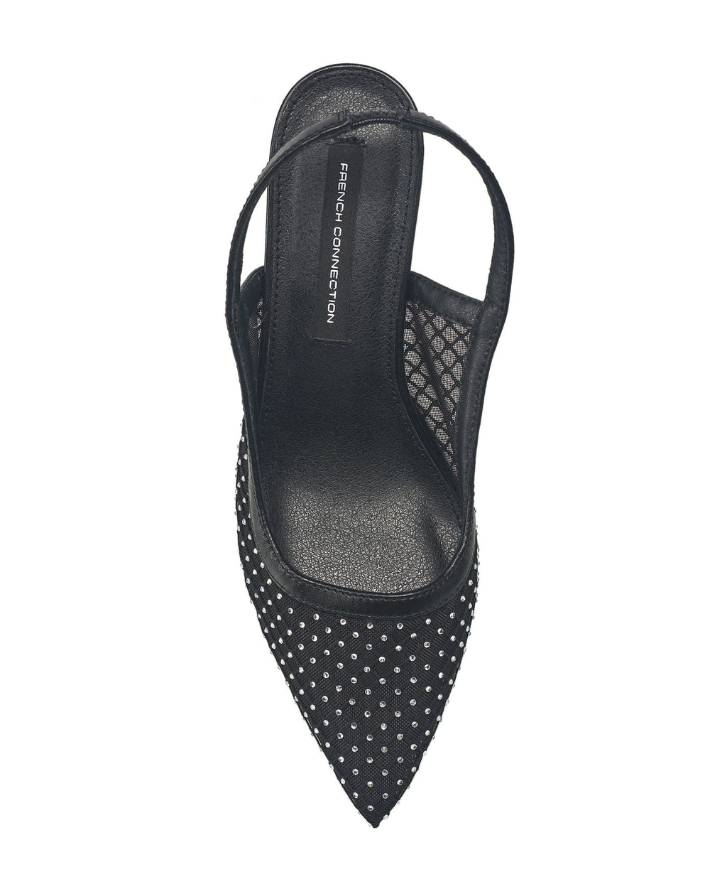 French Connection Women's Elea Mesh and Stone Slingback Heel