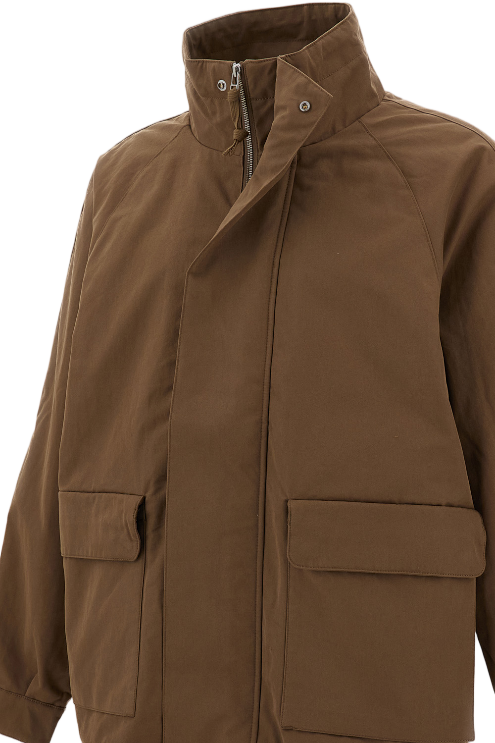 Beige Winter Field Structured Padded Field Jacket