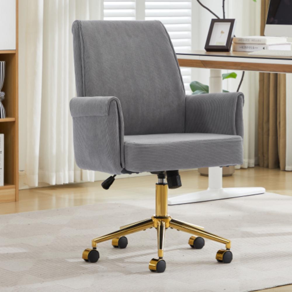 Ergonomic Mid-Back Desk Chair with Lumbar Support