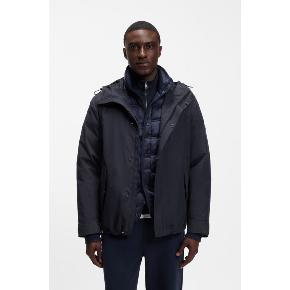 Waterproof and windproof hooded casual jacket