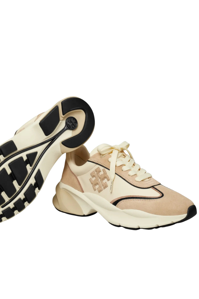 Tory Burch Good Luck Trainer French Pearl/light Khaki 161841250