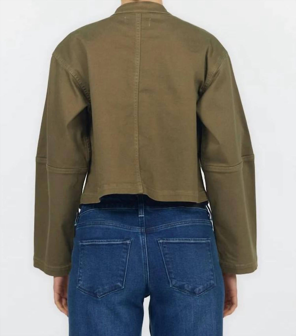 Rowe Jacket In Olive Branch