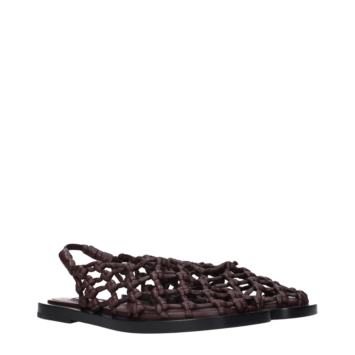 Jil Sander Leather Flat Women's Sandals