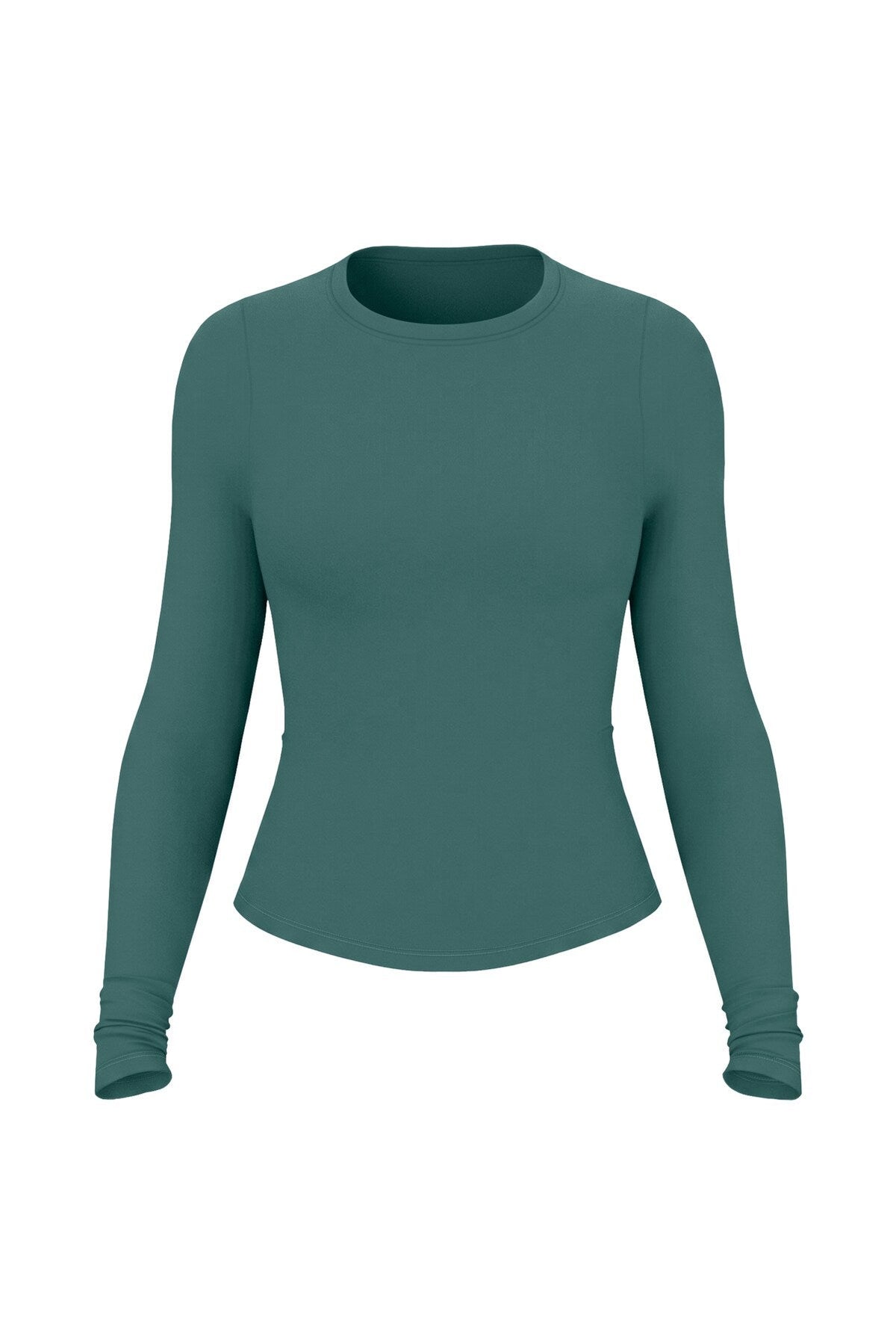 Sleek Crewneck Longsleeve Top