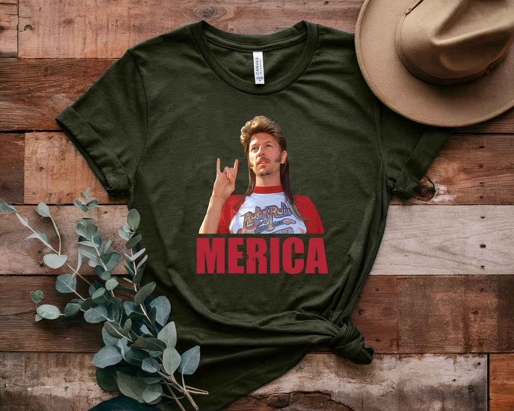 Joe Dirt Cartoon Print Short Sleeves