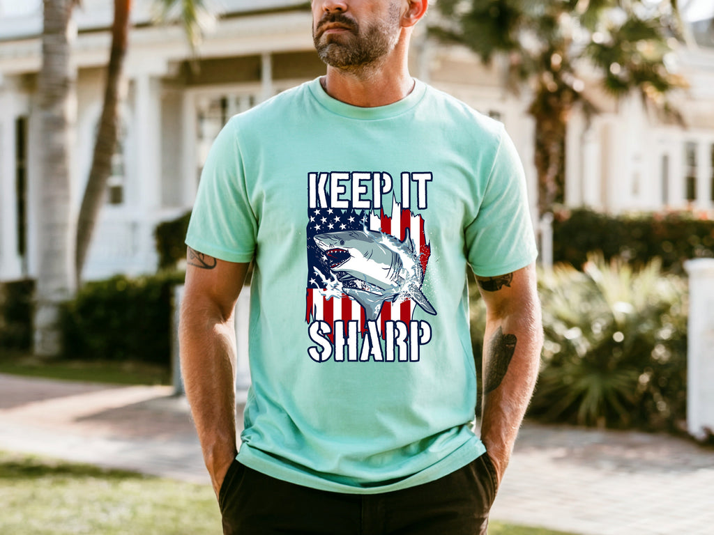 Jaws Men's Cartoon Casual T-shirt