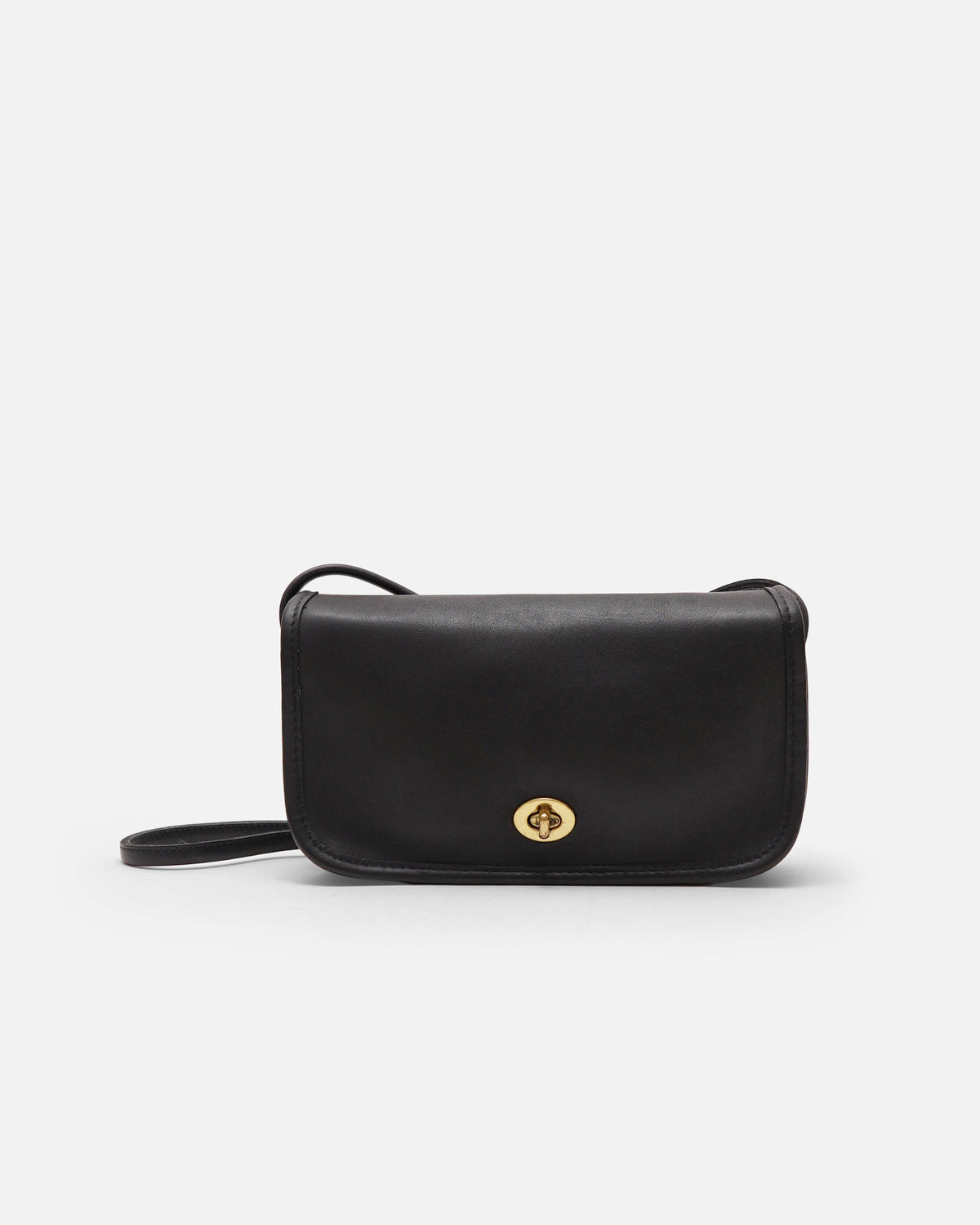 Black Leather Shoulder Bag
