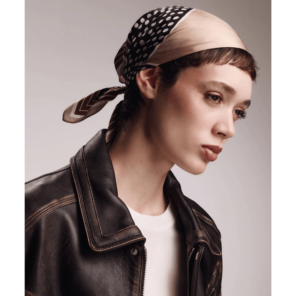 Dotty Silk Bandana