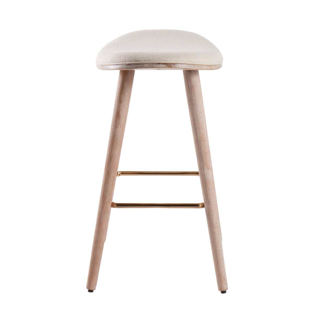 Contemporary Upholstered Counter Stools Set of 2